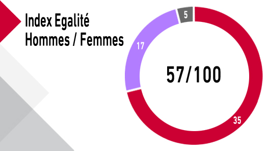 INDEX D'EGALITE HOMMES/FEMMES